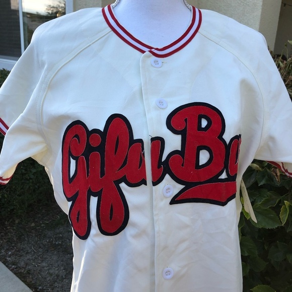 Vintage Japanese Baseball Jersey Gifu Bus Size Medium - Picture 12 of 12